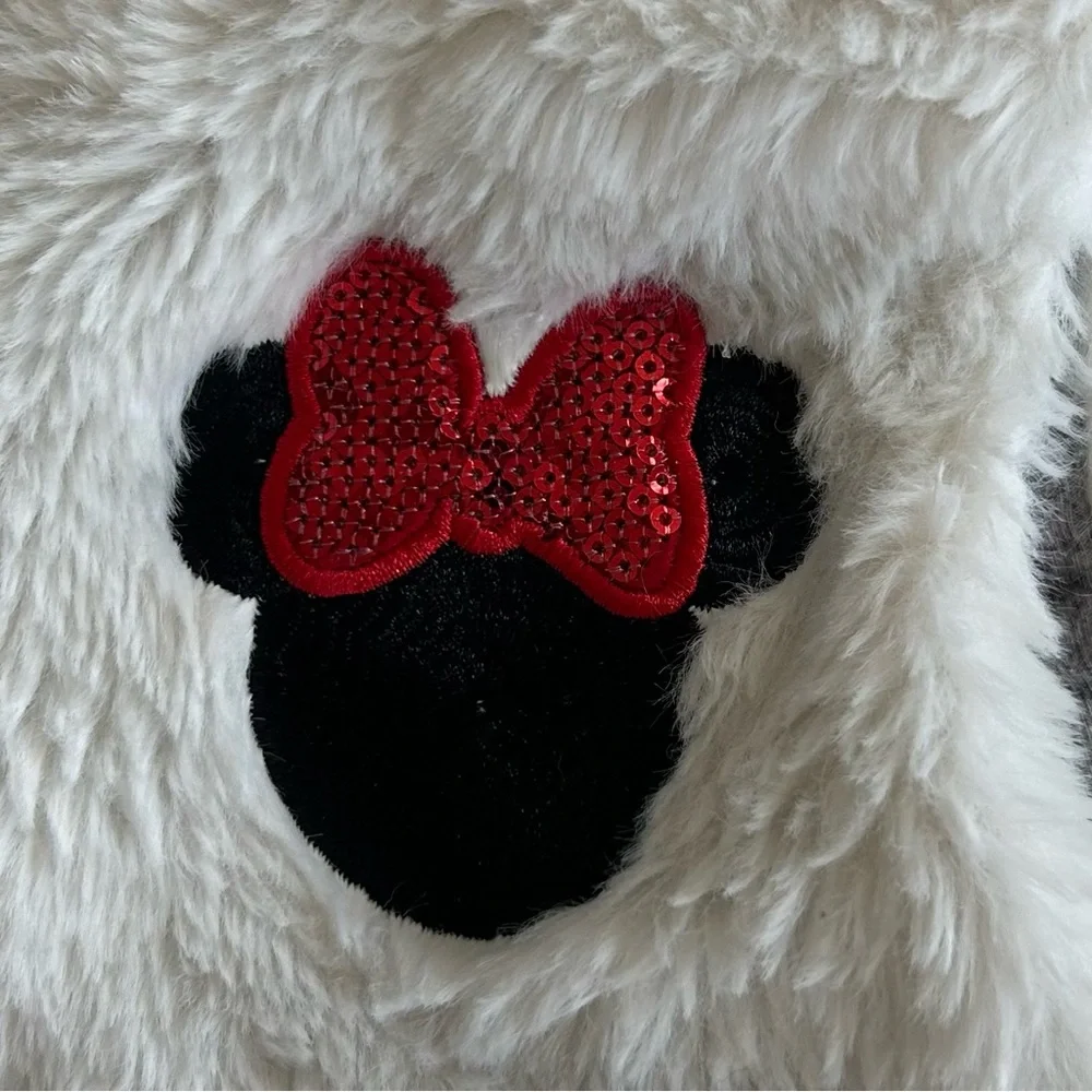 Disney Junior Girls Minnie Mouse Girl’s Faux Fur Vest - Size 6 - Picture 2 of 9